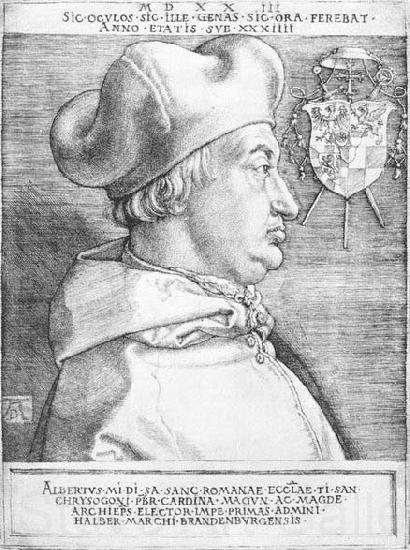 Albrecht Durer Cardinal Albrecht of Brandenburg Norge oil painting art